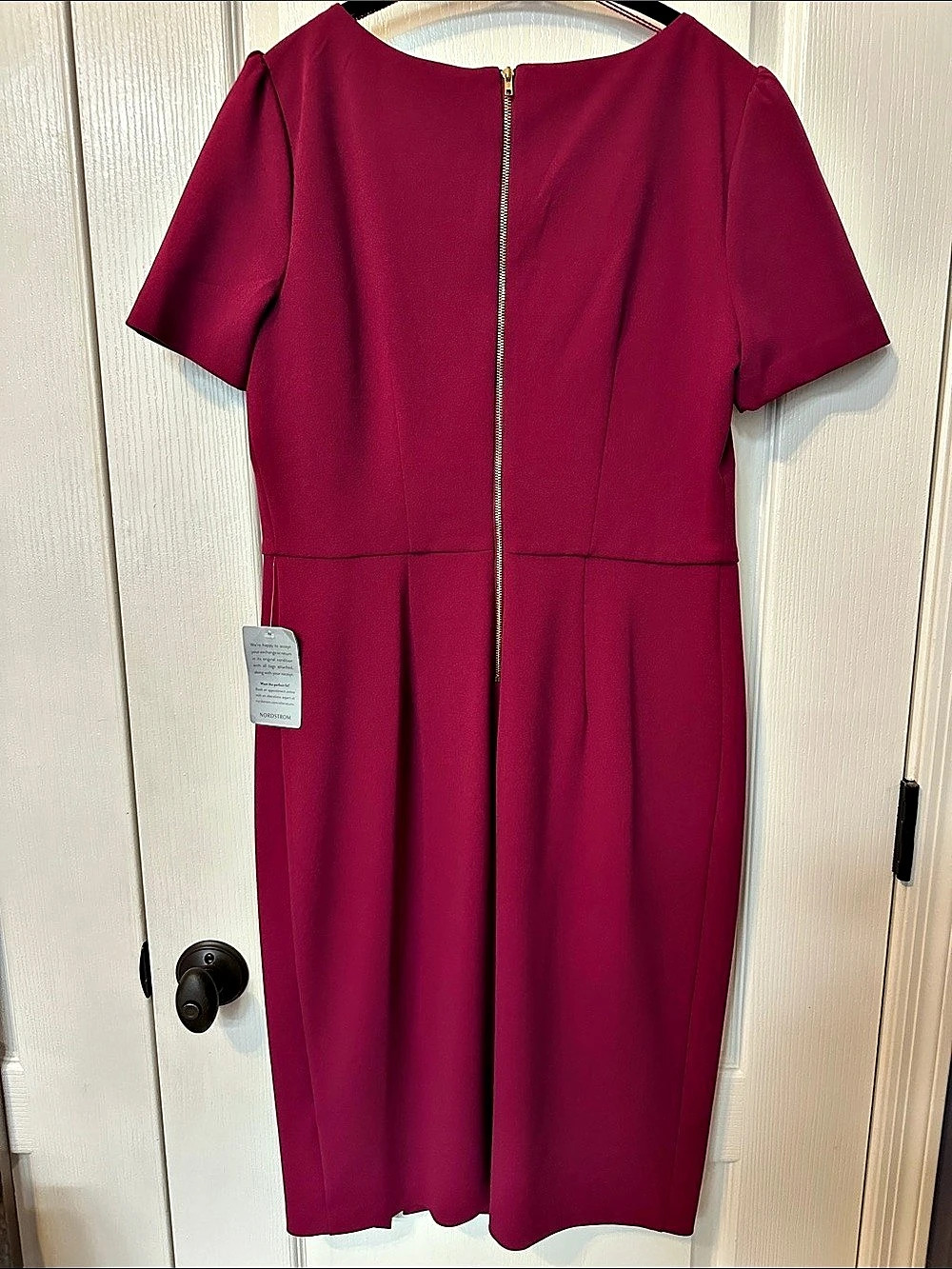 London Times Petites Womens’s Dress Pink Midi Size 12P NWT